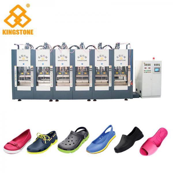 Quality Automatic EVA Slipper Garden Shoes Making Machine with 6 Stations for sale