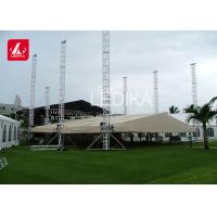 China Strong Event Tent Portable Stage Truss With Arch Roof Truss Design factory