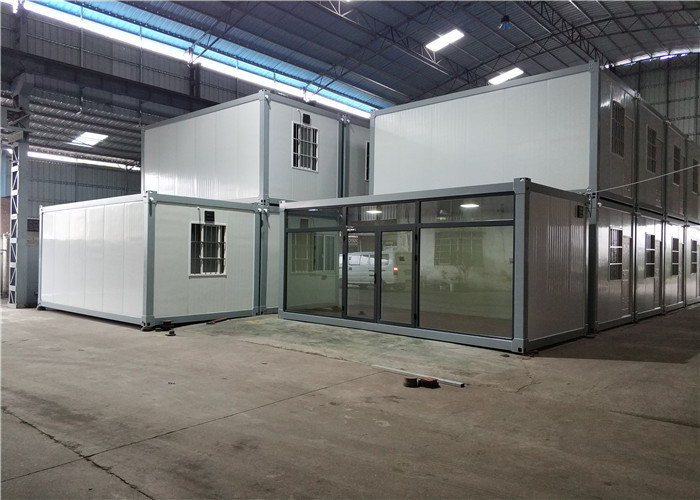 China Construction Site Prefab Sandwich Panel Container House / Cargo Container Homes factory