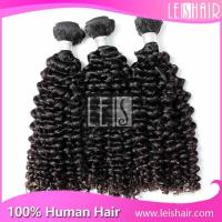 China Nature Hair 10-30 Inchs deep Curly Virgin Peruvian Hair factory