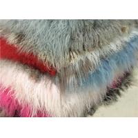 Quality Home Genuine Mongolian Lamb Rug (2' x 4') Fur Throw Natural Fur Accent for Chair for sale
