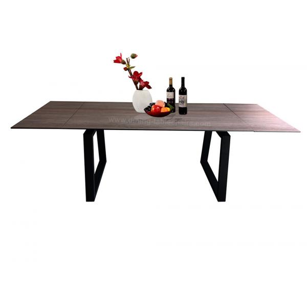 Quality HPL Laminated Modern Extension Dining Table Eco Friendly Scratch Proof for sale