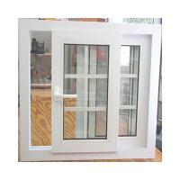 China KDSBuilding French Design Kitchen Grill Design Price Upvc Pvc Sliding Window With Double Glaze factory
