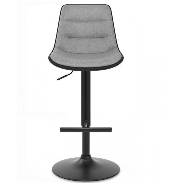 Quality 43xD41xH94-116cm Fabric Bar Stools Grey Velvet With Back With Adjustable And for sale
