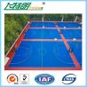 China Anti Slip Rubber Playground Mats Outdoor Interlocking Removable Plastic Sport Court Floor Tile factory