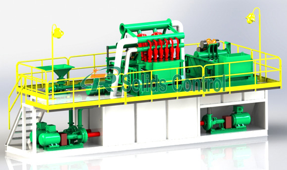 Quality 200 GPM Capacity Drilling Mud System HDD Drilling Mud Treatment System for sale