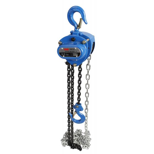 Quality Steel Forged Hoist Equipment Manual Chain Block 0.5 T For Construction for sale
