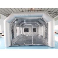 China 7x4x3m Carbon Filter Paint Inflatable Spray Booth / Portable Car Spray Booth Tent factory