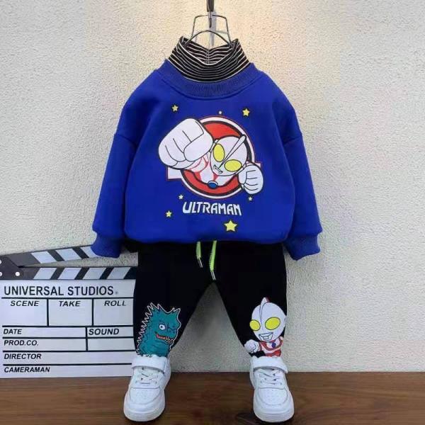 Quality Fall Appropriate Fabrics Superhero Style Primary Children'S Clothing Ultraman Boys Clothing for sale