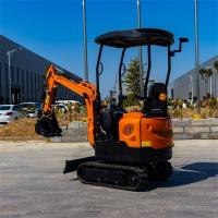 Quality Boom Swing One Ton Mini Excavator Small Garden Excavator With EPA HT10G for sale