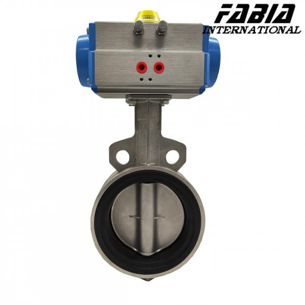 Quality 4 Inch  3 Inch Pneumatic Clamp Butterfly Valve Stainless Steel Body for sale