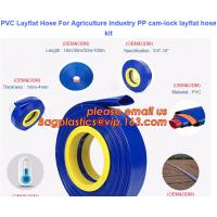 China Garden Hose PVC Layflat Hose For Agriculture Industry PP Cam-Lock Layflat Hose Kit Steel Wire Reinforced Hose factory