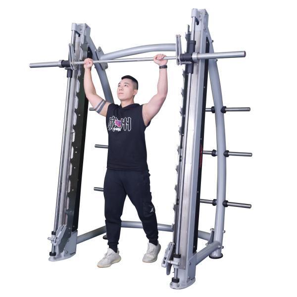 Quality Oval Tube Smith Fitness Machine Bench Press 1300*2250*2130mm for sale