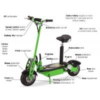 Quality Green Folding Electric Mobility Scooter Lightweight With Lead Acid / Lithium for sale