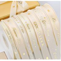 China Gold Plated Blessing Flower Gift Wrap Ribbon for Wedding Confession Proposal factory