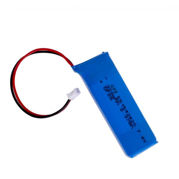 Quality 7.4V 320mah Lithium Polymer Battery Pack 551543 Rechargeable for sale