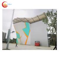 Quality Outdoor Speed Climbing Wall 15.5m High Mobile Climbing Wall For Trampoline Park for sale
