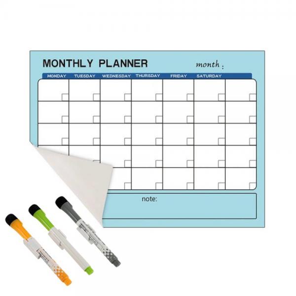 Quality Dry Erase Reusable Calendar Planner Sticky Monthly Planner SGS OEM for sale