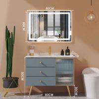Quality SONSILL Bathroom Furniture Cabinets Modern Bathroom Vanity 78*60cm Mirror for sale