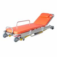 China Manufacturer  Automatic Collapsible Ambulance Stretcher Trolley Patient Transfer Bed factory