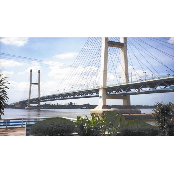 Quality Suspension Deck Cable Stay Bridges Permanent With Straight Cables for sale