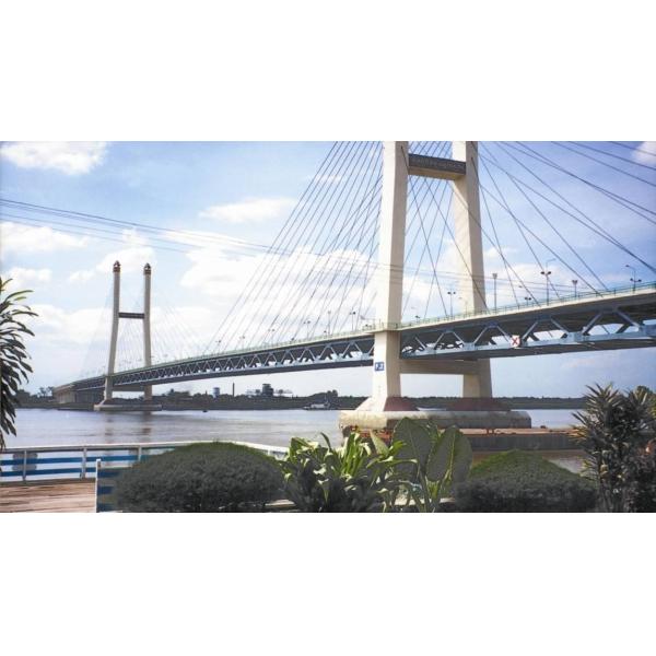 Quality Suspension Deck Cable Stay Bridges Permanent With Straight Cables for sale