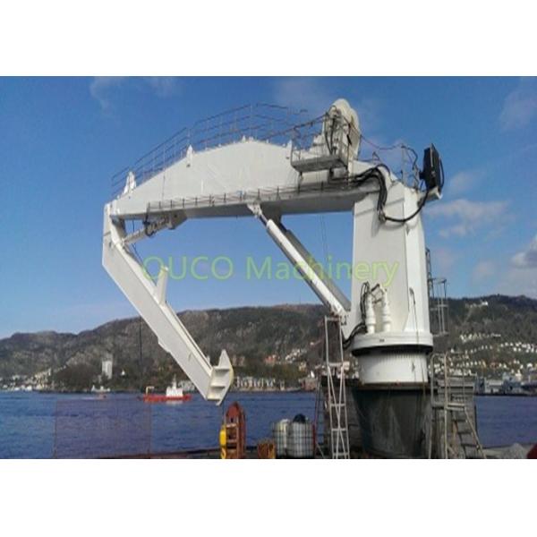Quality 10 Ton Robust Design Knuckle Boom Crane High Reliability For Loading Cargoes for sale