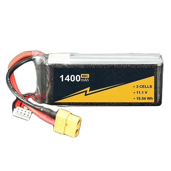 Quality 1400mah 3S 11.1V 65C RC Car Lipo Battery Fast Charge Capacity for sale