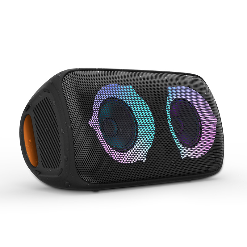 Quality Outside Party IPX4 Portable Waterproof Speaker Super Bass With LED Flame Light for sale