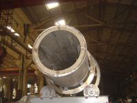China Soda Rotary Barrel Hot Air Dryer Machine Nantural Gas / Coal Heating Method factory