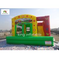 China Colorful Amusement Inflatable Jumping Castle With Slide For Toddler Oxford CE Blower factory