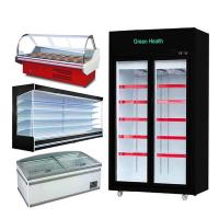 China Multi-Deck Chillers With Doors Refrigerated Display Cabinets Cooler Open Freezer For Supermarket factory