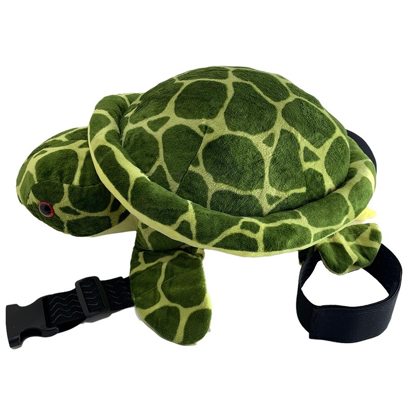 China 62cm Green Spotted Plush Turtle Buttock Protector Adult Size For Outdoor Sports factory