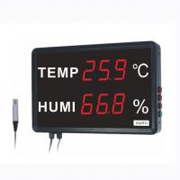 Quality Large LED Room Temperature Thermometer , Digital Thermometer Humidity Meter for sale