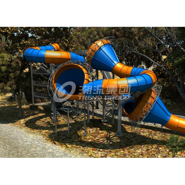Quality Newest Amusement Waterpark Equipment Giant Fiberglass Constrictor Slide for Theme Water Park for sale