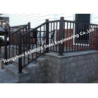 China Oxidation Corrosion Resistant Hotel Stair Hand Railings , Special Spraying Aluminium Stair Handrail factory