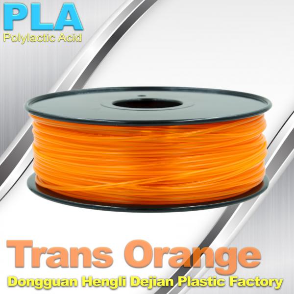 Quality 1.75mm /  3.0mm Trans Orange PLA 3D Printer Filament Colors 1KG / Roll for sale