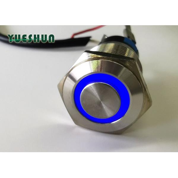 Quality High Head Push Button Switch LED Illuminated , Aluminum Stainless Steel Push Button Switch for sale