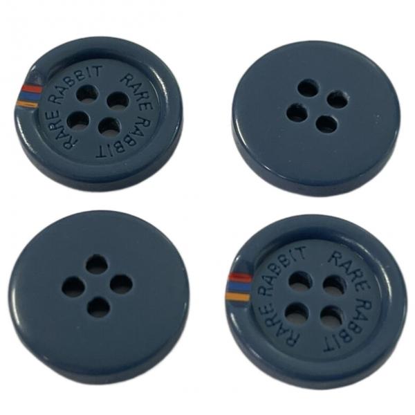 Quality Plastic Resin Buttons Silk Printed The Color On Edge Special Moulding With Rim Engraved Logo For Sewing for sale