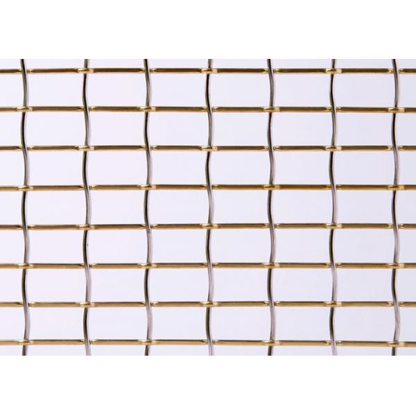 Quality SS321 2.5m Lock Crimp Wire Mesh Square Hole for sale
