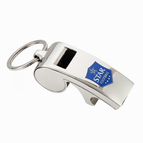 Quality Cute Custom Key Ring , Metal Whistle Zinc Alloy Opener Key Ring for sale