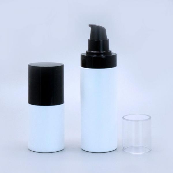 Quality 500ml Refillable Plastic Pump Bottle White Plastic Refillable Airless Pump for sale