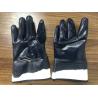 China 26CM Jersey Liner  Canvas Cuff Tear Resistant  Nitrile Gloves For Mining And Construction factory