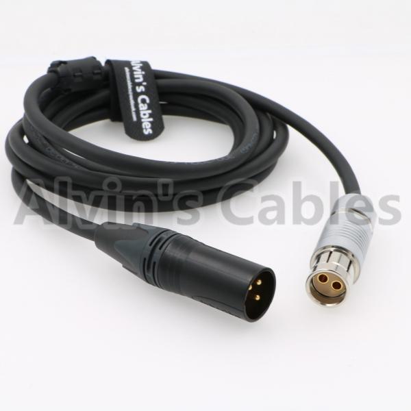 Quality Custom Length Arri Power Cable Fischer 2 Pin Female Plug To Original XLR 3 pin for sale
