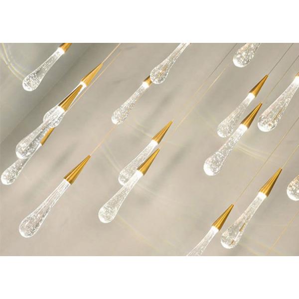 Quality LED Water Drop Modern Crystal Drop Lamp for Creative Restaurant bar for sale