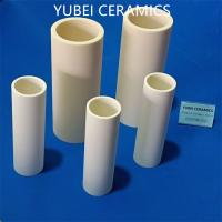 China Insulating Ivory 99% Alumina Ceramic Tubes For Electronic Components 2400MPa factory