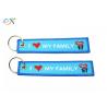 China Tag Before Flight Embroidery Keychain For Bag Luggage Logo Motorcycle Key Chain factory