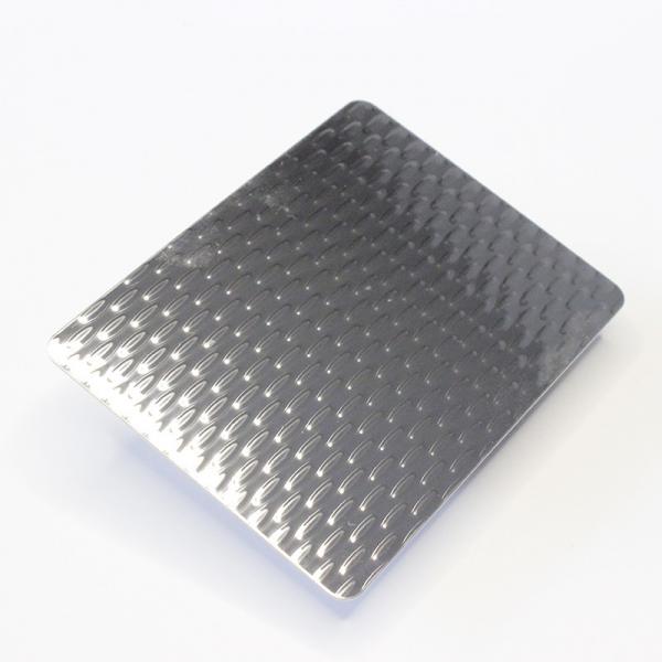 Quality 1219mm ecorative Water Wave Effect Stamped Steel Sheet Hammered Stainless Steel for sale