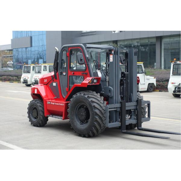 Quality Automatic Transmission 4 Wheel 3 Ton Rough Terrain Forklift for sale