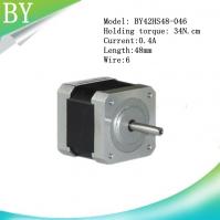 China NEMA17 BY42HS40-046 28N.cm 0.4A 6wires stepping motor factory